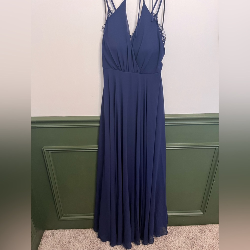 Lulu's Deep Blue Maxi Dress